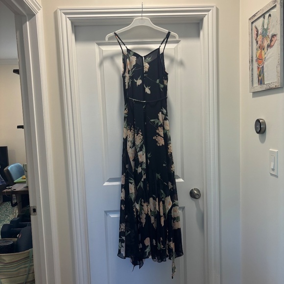Lulus Feeling Freesia Navy Blue Floral Print Maxi Dress - Picture 11 of 15